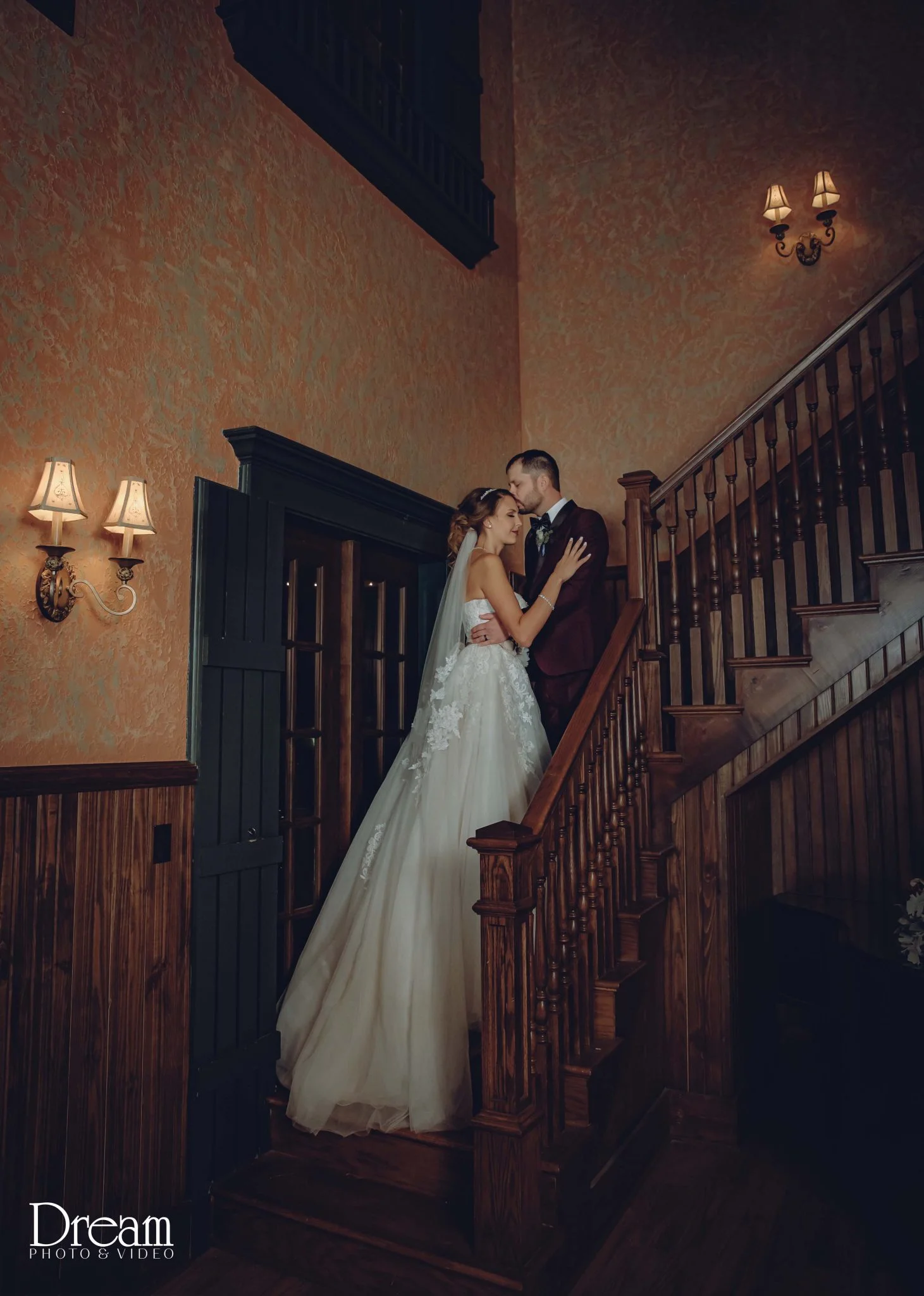 Wedding portrait on the grounds at Silver Sycamore