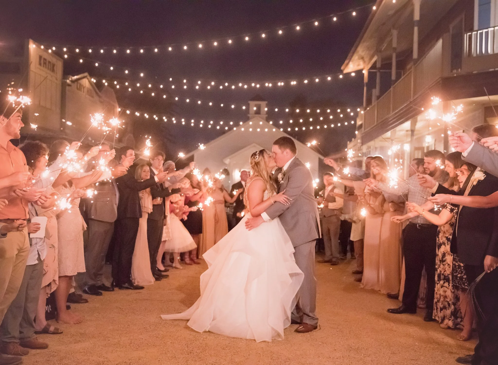 Lorrie and Logan portrait at dusk